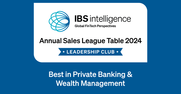 ERI named #1 best-selling banking software in Private Banking & Wealth Management by IBS Intelligence