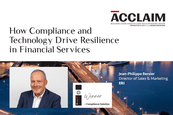 How Compliance and Technology Drive Resilience in Financial Services